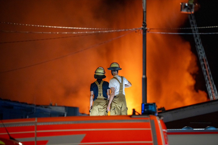 Einsatzkräfte im Einsatz