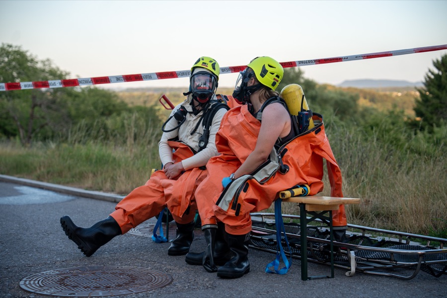 Einsatzkräfte im Einsatz
