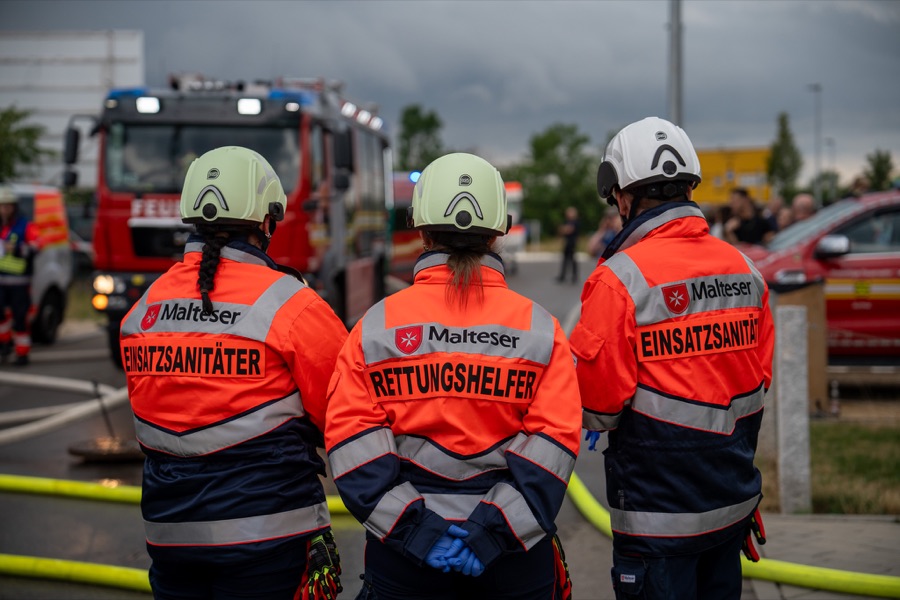 Einsatzkräfte im Einsatz