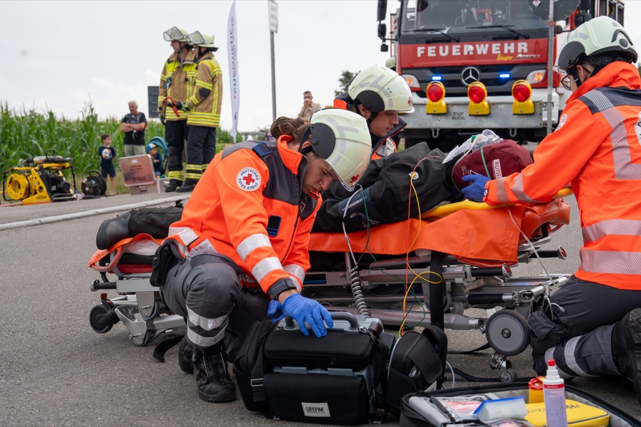 Einsatzkräfte im Einsatz