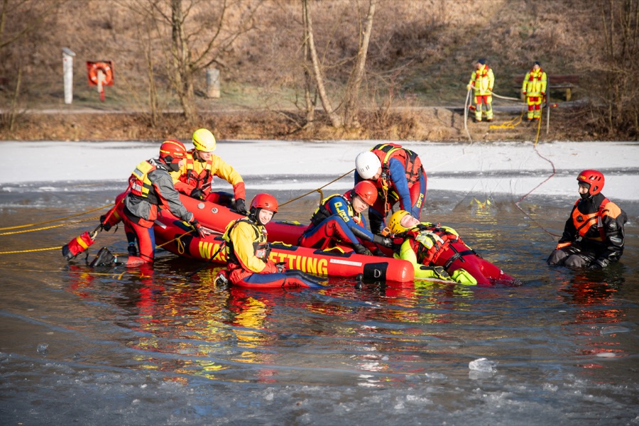 Einsatzkräfte im Einsatz